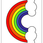 43 Rainbow Templates (Free Pdf Printables)   Free Printable Rainbow Stencils