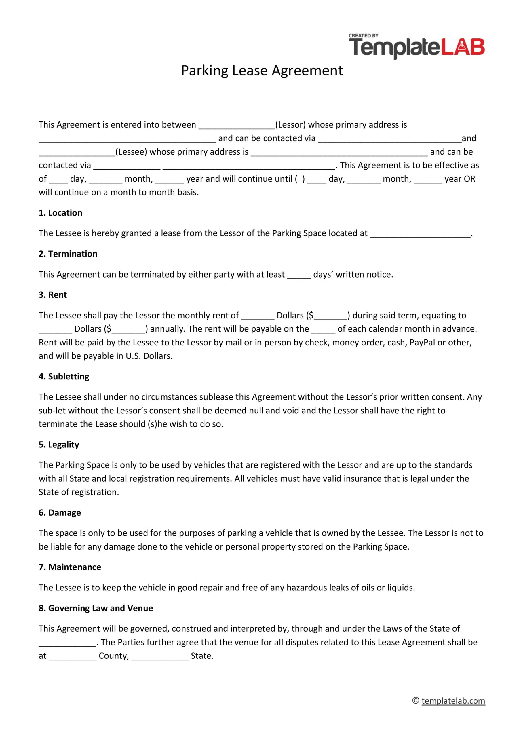 44 Free Residential Lease Agreement Templates [Word/Pdf] - Free Lease Agreement Online Printable