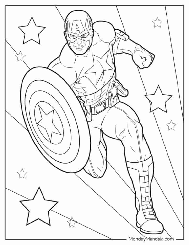 800 Superhero Coloring Pages (Free Pdf Printables) - Free Printable Superhero Images