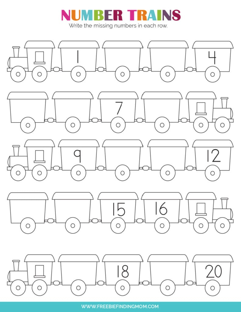 9 Free Printable Number Worksheets For Kindergarten - Freebie - Free Printable Homework For Kindergarten