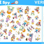 Action Verbs 2 Topic I Spy Game For Kids Free Pdf Download   Free Printable Verb Games