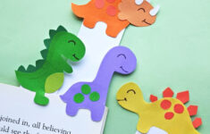 Adorable Dinosaur Bookmarks (With Printable Template) - Free Printable Dinosaur Bookmarks