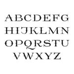 All Caps Decorative Uppercase & Lowercase Letter Stencils A Z 1/4   Printable Stencils A Z