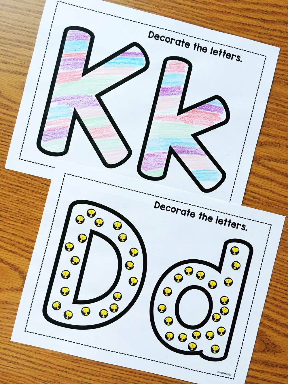 Alphabet Crafts &amp;amp; Printables Notebooks - Simply Kinder - Free Printable Alphabet Letters For Crafts