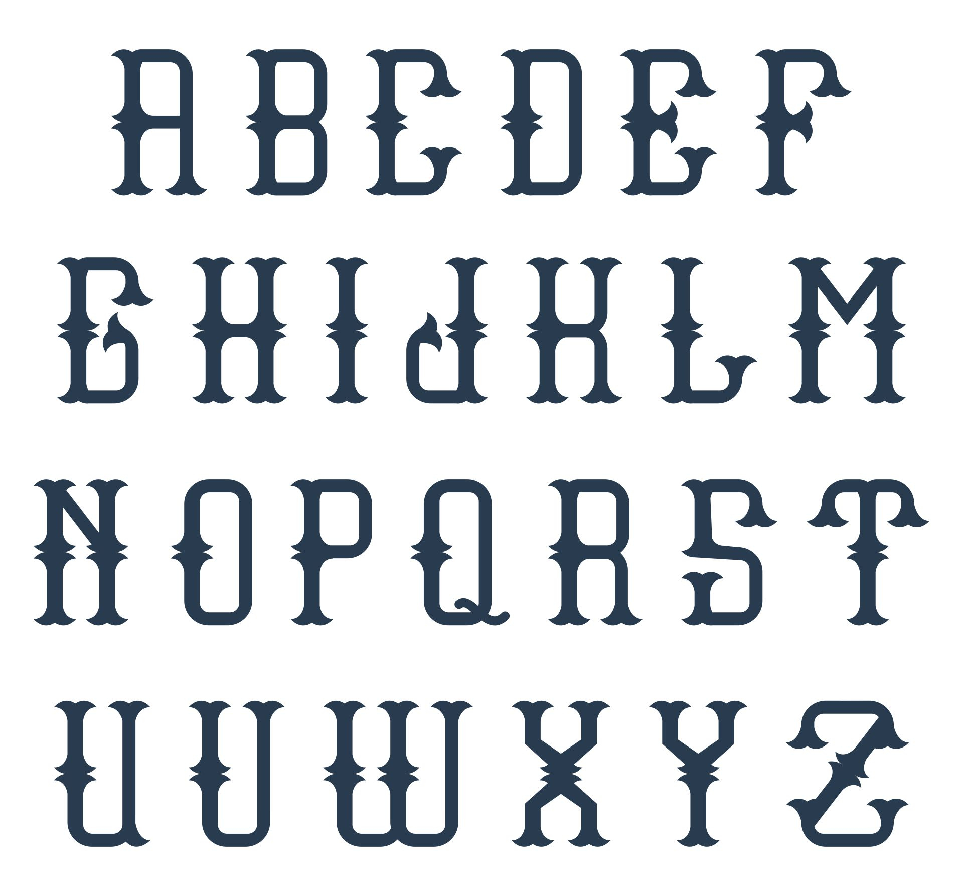 Alphabet Letters In Different Fonts - Printable Letters In Different Fonts