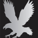 American Bald Eagle Stencil Golden Bird Fly Reusable Template Diy Signs  Joanie   Free Printable Eagle Stencils