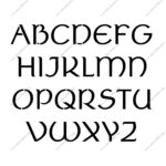 Ancient Celtic Made To Order Stencils   Stencil Letters Org   Free Printable Celtic Stencils
