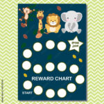 Animal Theme Reward Chart For Boy Or Girl Stock Vector | Adobe Stock   Free Printable Animal Behavior Charts