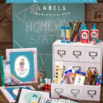 Back To School Label Printable Set Boys And Girls | Free Printable   Free Printable Stationery Labels