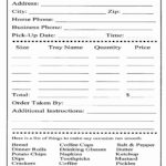 Bakery Order Form Template Free Unique Cake Order Form Template   Free Printable Bakery Order Forms