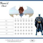 Batman Behavior Charts   Free Printable Batman Reward Chart