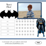 Batman Behavior Charts   Free Printable Batman Reward Chart