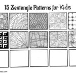 Beginner Zentangle Patterns Part 2 | Mindfulness Activities For Kids   Printable Zentangle Patterns