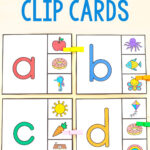 Beginning Sounds Matching Clip Cards Free Printable   Free Printable Clip Cards