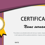 Best Certificate Border Ppt Template And Google Slides   Free Printable Award Certificate Borders