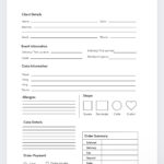 Cake Order Formbakery Cake Order Formcraft Order Formsmall   Etsy   Free Printable Bakery Order Forms