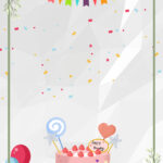 Cartoon Happy Birthday Poster Background Template Wallpaper Image   Make Birthday Posters Online Free Printable