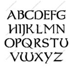Celtic Fantasy Custom Stencils   Stencil Letters Org   Free Printable Celtic Stencils
