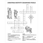Christmas Nativity Crossword Puzzle   Printable   Free Easy Printable Christmas Crossword Puzzles