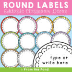 Classroom Labels To Organize Your Classroom Equipment. — From The Pond   Free Editable Printable Labels For Teachers