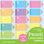 Classroom Labels To Organize Your Classroom Equipment. — From The Pond   Free Editable Printable Labels For Teachers