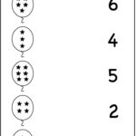 Count And Match – One Worksheet / Free Printable Worksheets | Free   Free Printable Activities For Kindergarten Math