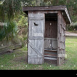Cross Creek Old Outhouse With His & Hers Toilet Seats Stock Photo   Free Printable Pictures Of Outhouses