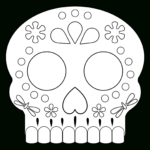 Day Of The Dead Masks Sugar Skulls Free Printable   Paper Trail Design   Free Printable Paper Skull