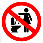 Do Not Flush Feminine Products Sign Stock Vektorgrafik | Adobe Stock   Do Not Flush Signs