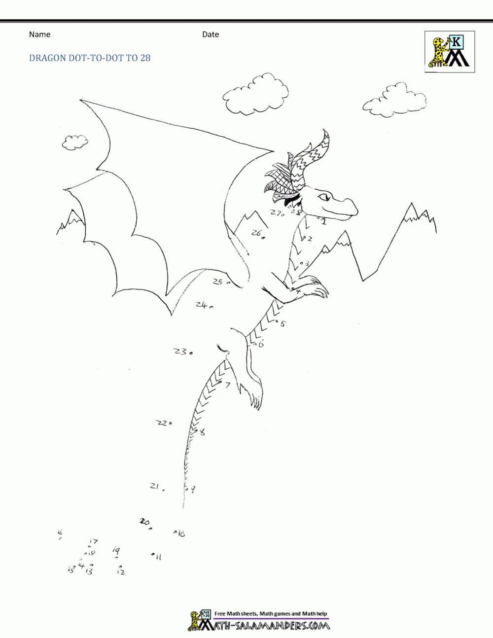 Dot To Dot Printable Up To 30 - Free Printable Dot To Dot 1-30