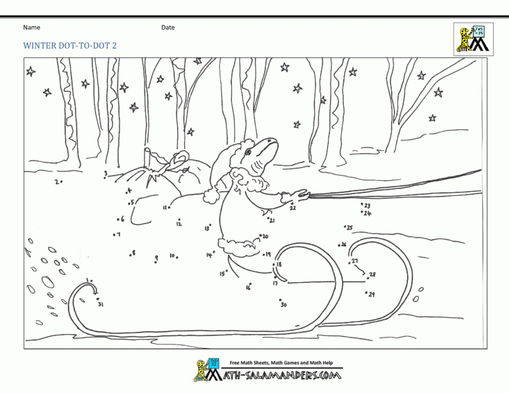 Dot To Dot Printables Up To 50 - Free Printable Dot To Dot To 50
