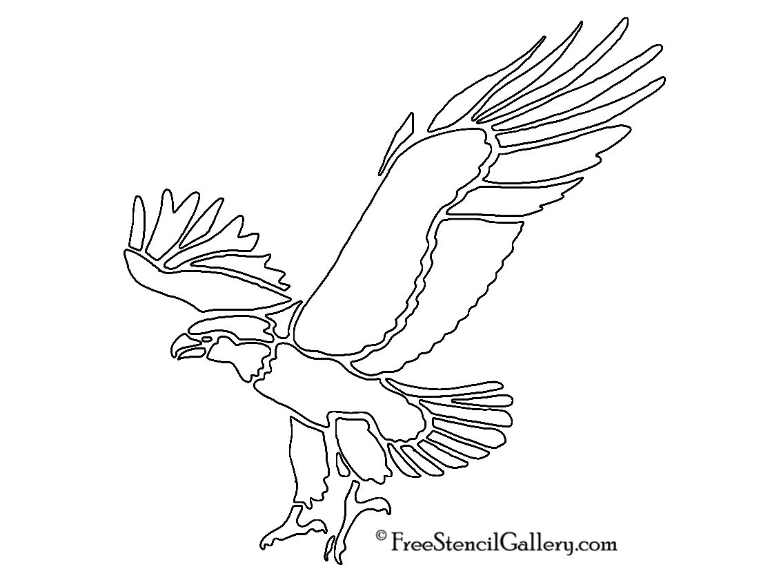 Eagle Stencil | Free Stencil Gallery | Wood Burning Stencils - Free Printable Eagle Stencils