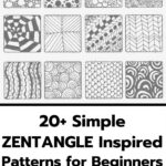 Easy Zentangle Patterns For Beginners And Kids | Easy Zentangle   Printable Zentangle Patterns