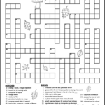 Fall Crossword Puzzle For Middle School   Tree Valley Academy   Free Printable Word Search Puzzles For Middle School Students