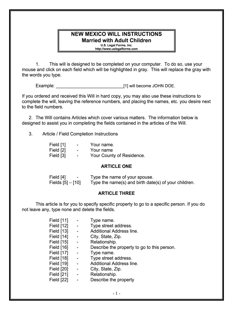 Fill And Sign The Last Will Ampamp Testament Form Print Free Last - Free Forms For Wills