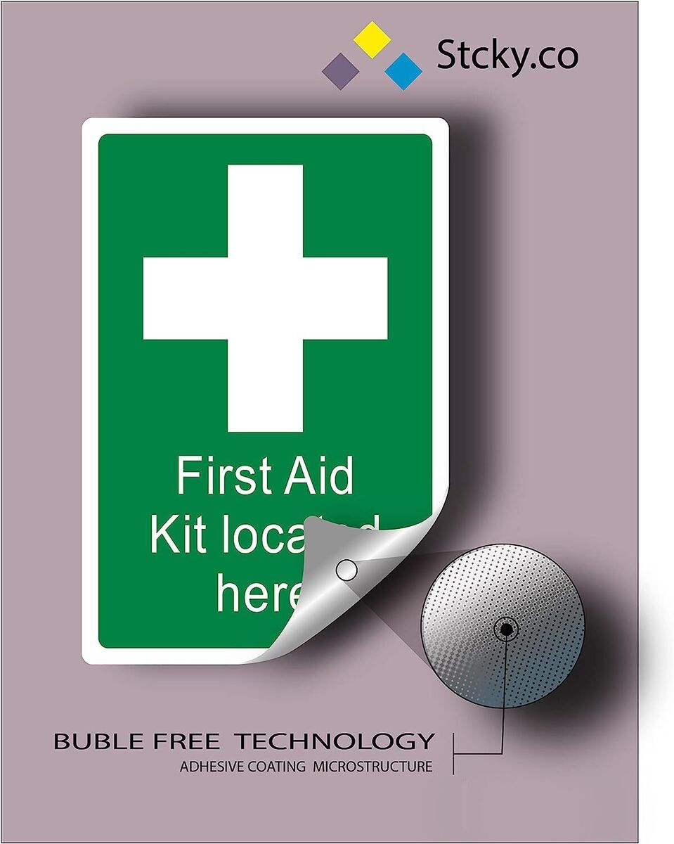 First Aid Signs, First Aid Kit Sticker Safety Sign [15 X 20 Cm] - Free Printable First Aid Kit Signs