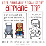 Free Airplane Trip Social Story And Coloring Book   Printable Social Stories Free