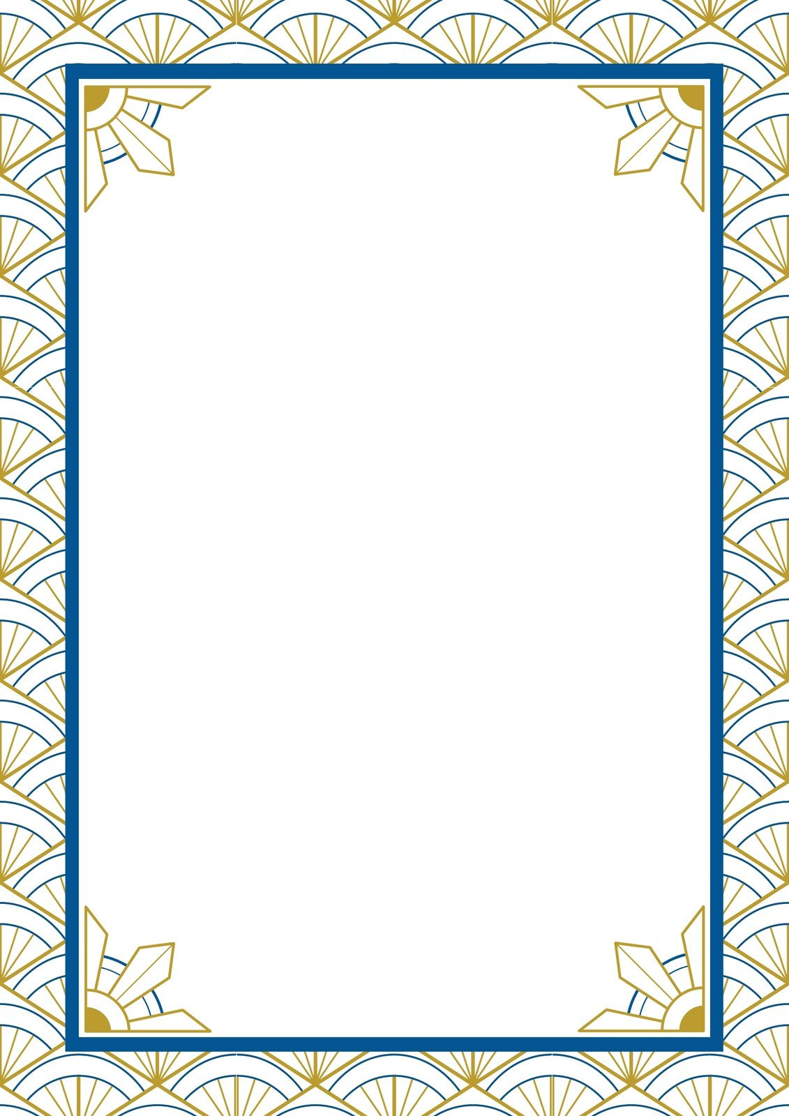 Free And Customizable Art Deco Templates - Free Printable Art Deco Borders