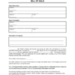 Free Bill Of Sale Forms (31) | Pdf & Word   Free Printable Bill Of Sale Ontario