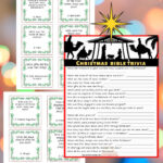 Free Christmas Bible Trivia Printables (2 Versions!)   Leap Of   Free Printable Bible Christmas Trivia Games