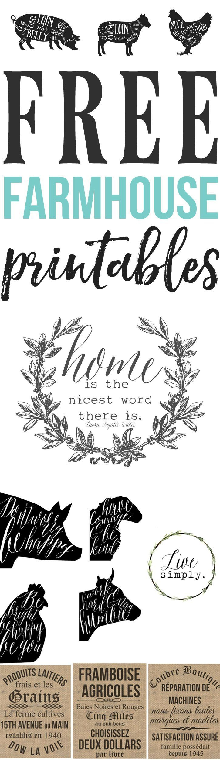 Free Farmhouse Printables For Your Home | Diy Farmhouse Decor - Free Printable Country Stencils