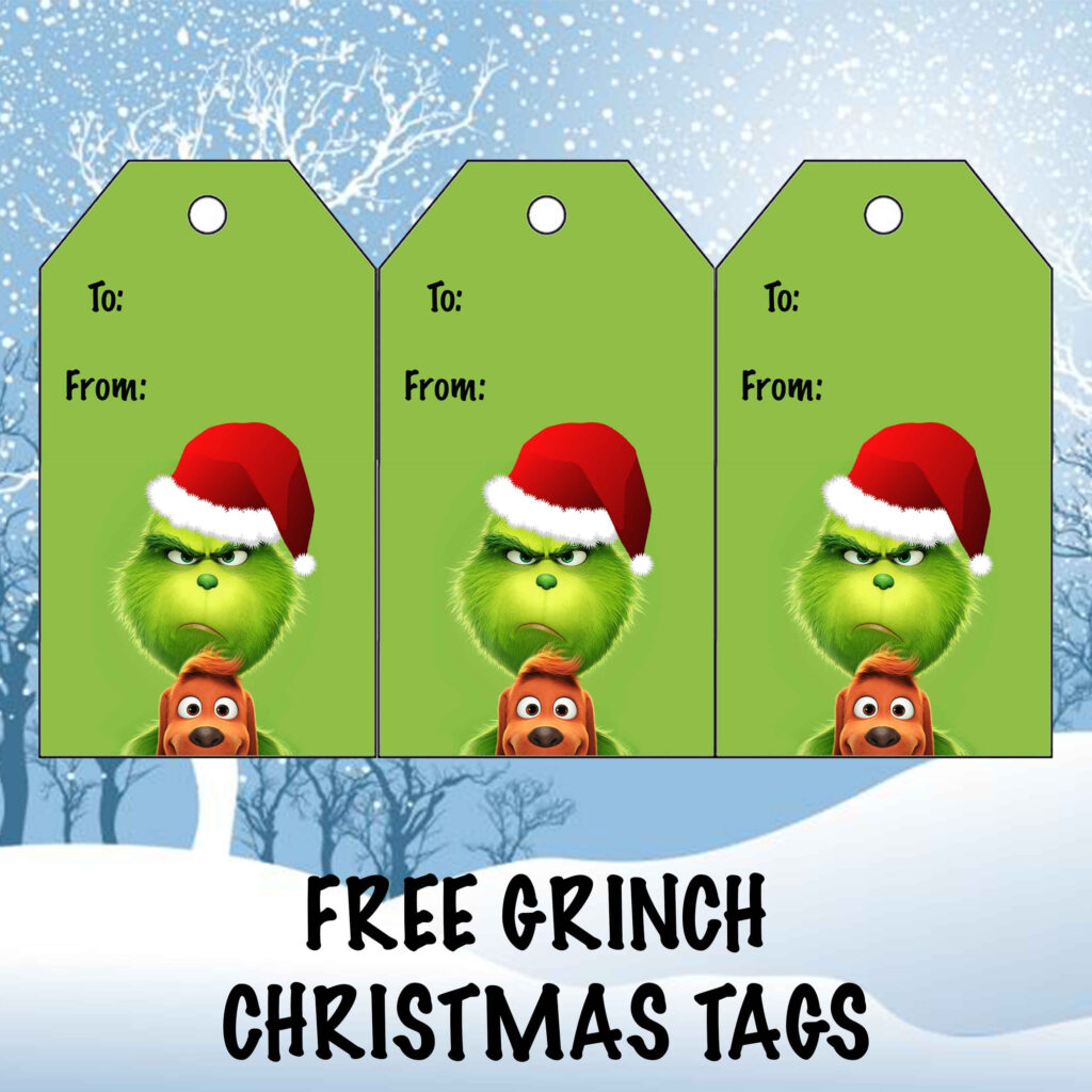 Free Grinch Christmas Gift Tags Free Printable Grinch Gift Tags
