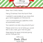 Free Personalized Printable Letter From Santa To Your Child   Free Printable And Editable Letters From Santa