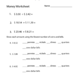 Free Printable Adding Money Worksheet   Free Printable Adding Money Worksheets