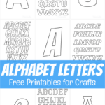 Free Printable Alphabet Letters For Crafts   Free Printable Alphabet Letters For Crafts