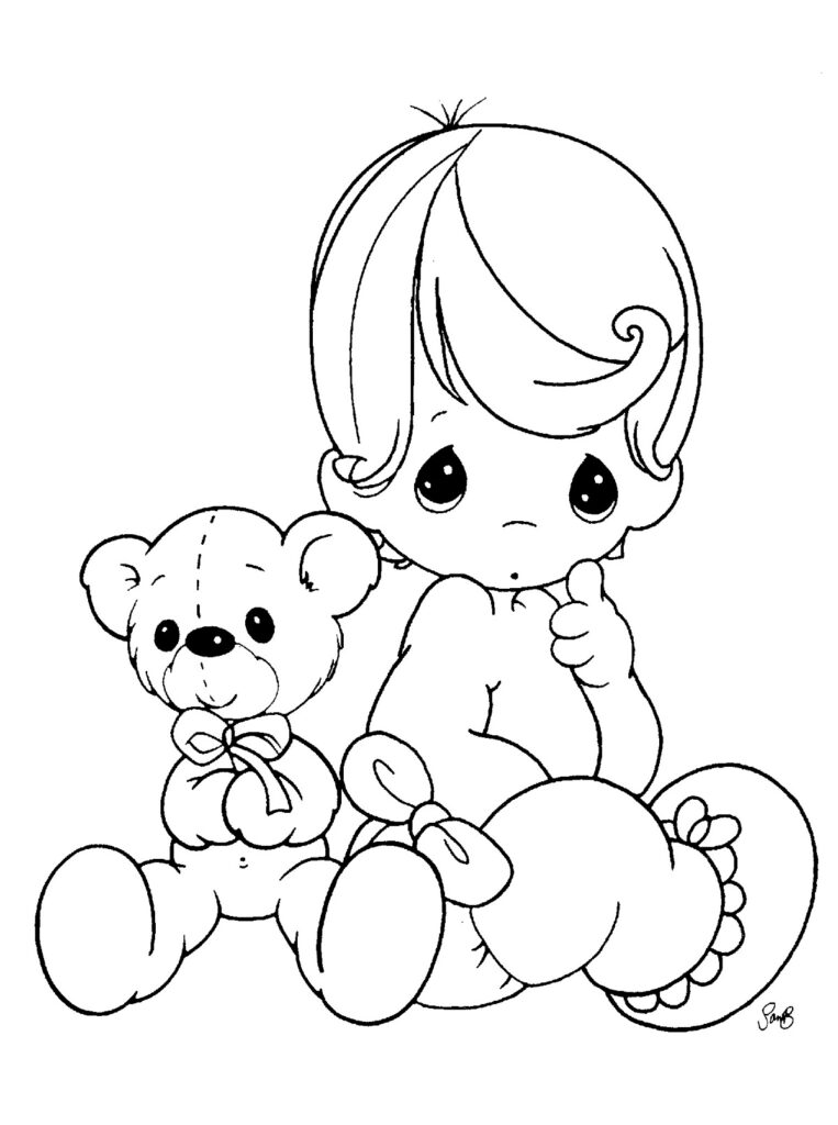Free printable baby coloring pages for kids free printable baby pictures