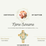 Free Printable Baptism Certificate Templates [Pdf, Word] Fillable   Free Printable Baptism Signs