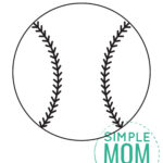 Free Printable Baseball Template – Simple Mom Project   Free Printable Baseball Stencils