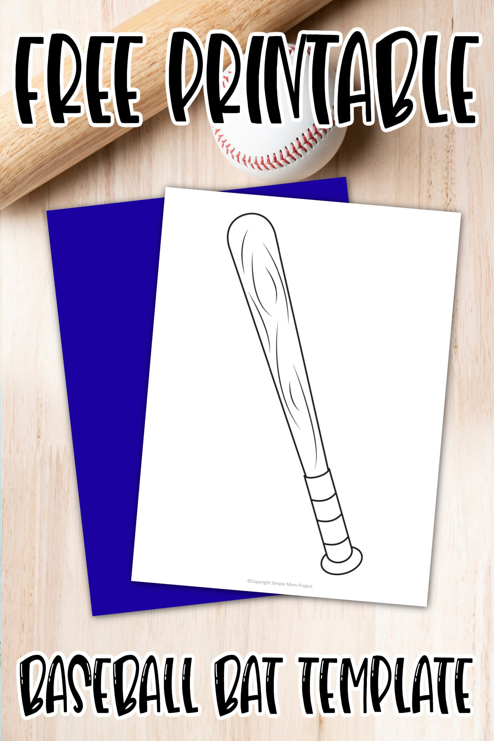 Free Printable Baseball Template – Simple Mom Project - Free Printable Baseball Stencils