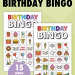 Free Printable Birthday Bingo For Kids   Pjs And Paint   Free Printable Birthday Bingo Cards For Adults